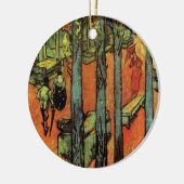 Les Alyscamps, Autumn Leaves van Vincent van Gogh Keramisch Ornament (Links)