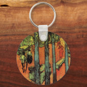 Les Alyscamps, Autumn Leaves van Vincent van Gogh Sleutelhanger (Voorkant)