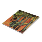 Les Alyscamps, Autumn Leaves van Vincent van Gogh Tegeltje (Zijkant)