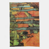 Les Alyscamps, Autumn Leaves van Vincent van Gogh Theedoek (Verticaal)