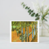 Les Alyscamps: Autumn Leaves, Vincent Van Gogh Briefkaart (Staand voorkant)