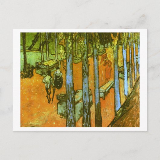 Les Alyscamps: Autumn Leaves, Vincent Van Gogh Briefkaart (Voorkant)