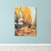 Les Alyscamps (Begraafplaats) door Vincent van Gog Canvas Afdruk (Insitu (Houten vloer))