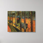 Les Alyscamps (Begraafplaats) door Vincent van Gog Canvas Afdruk (Voorkant)