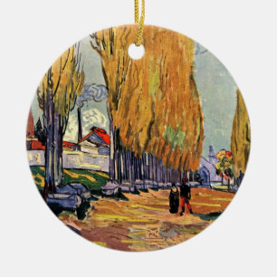 Les Alyscamps (Begraafplaats) door Vincent van Gog Keramisch Ornament