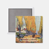 Les Alyscamps (Begraafplaats) door Vincent van Gog Magneet (Voorkant / Achterkant)