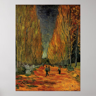 Les Alyscamps (Begraafplaats) door Vincent van Gog Poster