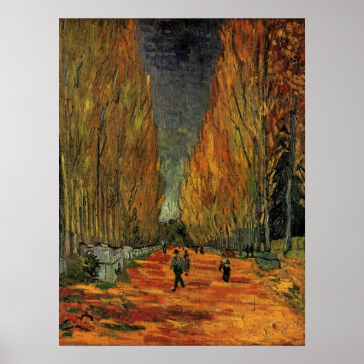 Les Alyscamps (Begraafplaats) door Vincent van Gog Poster (Voorkant)