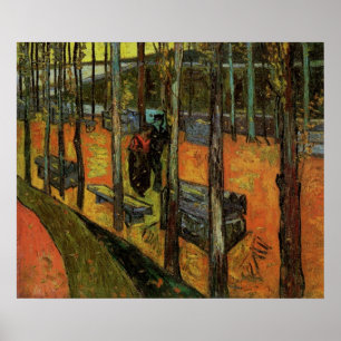 Les Alyscamps (Begraafplaats) door Vincent van Gog Poster
