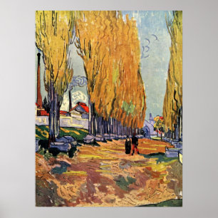 Les Alyscamps (Begraafplaats) door Vincent van Gog Poster