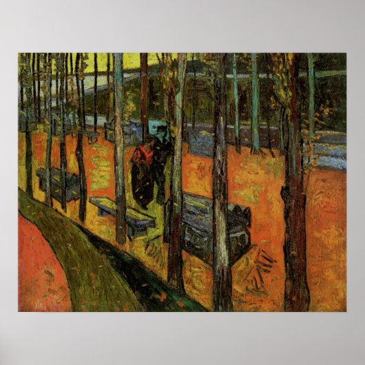 Les Alyscamps (Begraafplaats) door Vincent van Gog Poster (Voorkant)