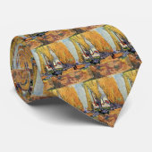 Les Alyscamps (Begraafplaats) door Vincent van Gog Stropdas (Opgerold)