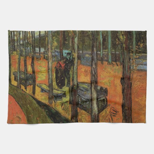 Les Alyscamps (Begraafplaats) door Vincent van Gog Theedoek (Horizontaal)