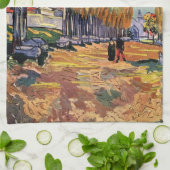 Les Alyscamps (Begraafplaats) door Vincent van Gog Theedoek (Gevouwen)