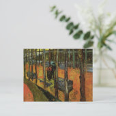 Les Alyscamps (begraafplaats) van Vincent van Gogh Briefkaart (Staand voorkant)