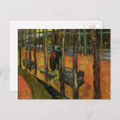 Les Alyscamps (begraafplaats) van Vincent van Gogh Briefkaart (Voorkant / Achterkant)