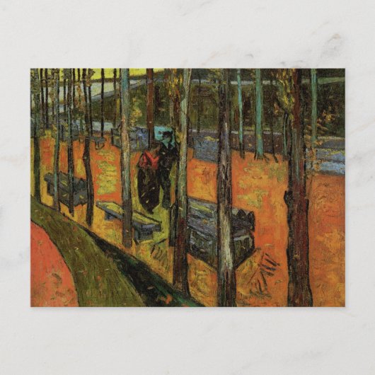 Les Alyscamps (begraafplaats) van Vincent van Gogh Briefkaart (Voorkant)