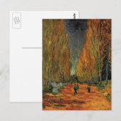 Les Alyscamps (begraafplaats) van Vincent van Gogh Briefkaart (Voorkant / Achterkant)