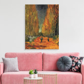 Les Alyscamps (begraafplaats) van Vincent van Gogh Canvas Afdruk (Insitu (Woonkamer))