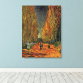 Les Alyscamps (begraafplaats) van Vincent van Gogh Canvas Afdruk (Insitu (Houten vloer))