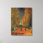 Les Alyscamps (begraafplaats) van Vincent van Gogh Canvas Afdruk (Voorkant)