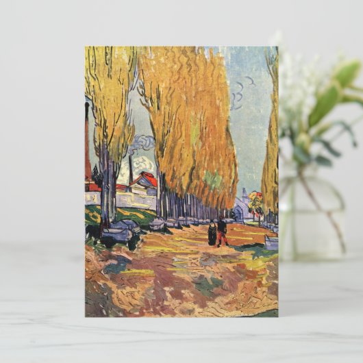 Les Alyscamps (begraafplaats) van Vincent van Gogh Kaart (Staand voorkant)