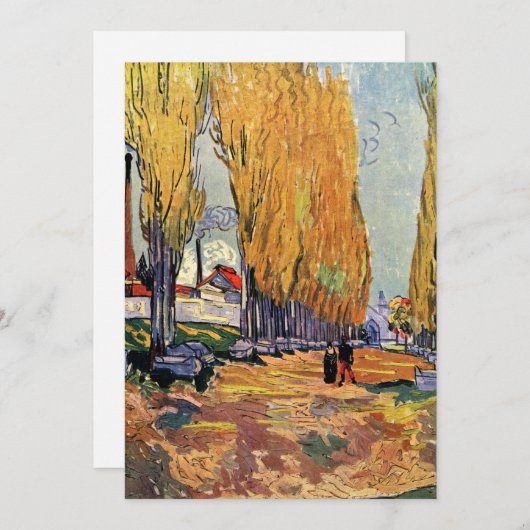 Les Alyscamps (begraafplaats) van Vincent van Gogh Kaart (Voorkant / Achterkant)