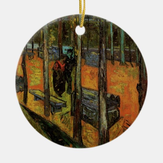 Les Alyscamps (begraafplaats) van Vincent van Gogh Keramisch Ornament (Voorkant)