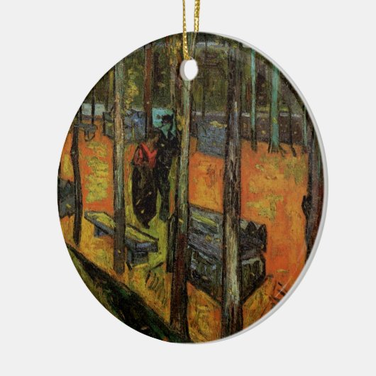 Les Alyscamps (begraafplaats) van Vincent van Gogh Keramisch Ornament (Links)