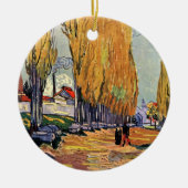Les Alyscamps (begraafplaats) van Vincent van Gogh Keramisch Ornament (Voorkant)