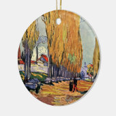 Les Alyscamps (begraafplaats) van Vincent van Gogh Keramisch Ornament (Links)