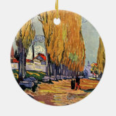 Les Alyscamps (begraafplaats) van Vincent van Gogh Keramisch Ornament (Achterkant)