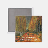 Les Alyscamps (begraafplaats) van Vincent van Gogh Magneet (Voorkant / Achterkant)