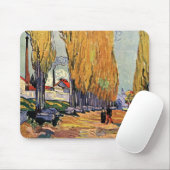 Les Alyscamps (begraafplaats) van Vincent van Gogh Muismat (Met muis)