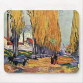 Les Alyscamps (begraafplaats) van Vincent van Gogh Muismat (Voorkant)