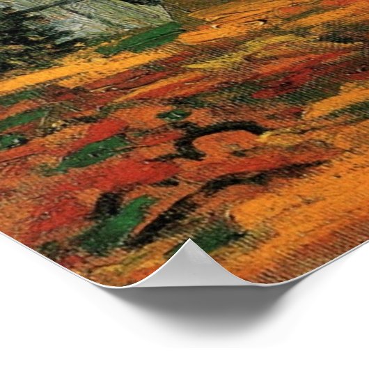 Les Alyscamps (begraafplaats) van Vincent van Gogh Poster (Hoek)