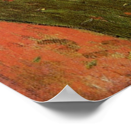 Les Alyscamps (begraafplaats) van Vincent van Gogh Poster (Hoek)