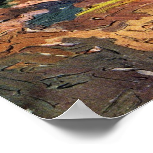 Les Alyscamps (begraafplaats) van Vincent van Gogh Poster (Hoek)