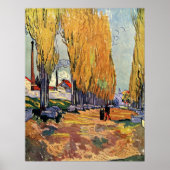 Les Alyscamps (begraafplaats) van Vincent van Gogh Poster (Voorkant)