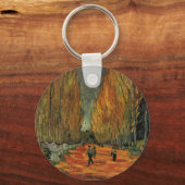 Les Alyscamps (begraafplaats) van Vincent van Gogh Sleutelhanger (Voorkant)