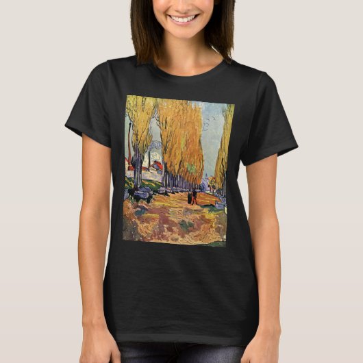 Les Alyscamps (begraafplaats) van Vincent van Gogh T-shirt (Voorkant)