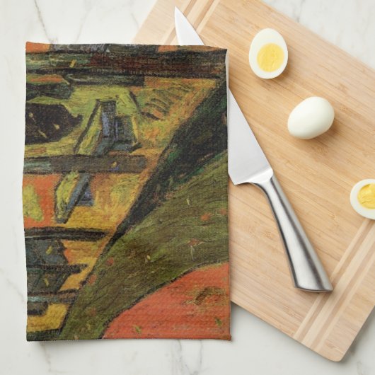 Les Alyscamps (begraafplaats) van Vincent van Gogh Theedoek (Quarter Fold)