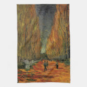 Les Alyscamps (begraafplaats) van Vincent van Gogh Theedoek (Verticaal)