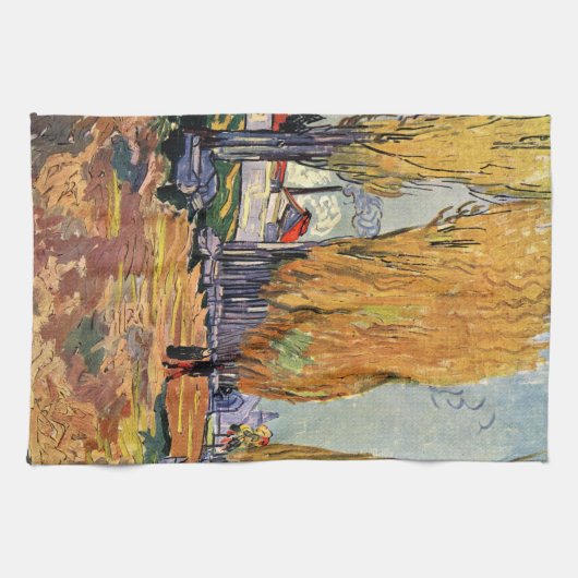 Les Alyscamps (begraafplaats) van Vincent van Gogh Theedoek (Horizontaal)