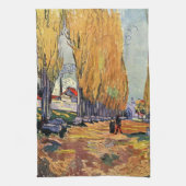 Les Alyscamps (begraafplaats) van Vincent van Gogh Theedoek (Verticaal)