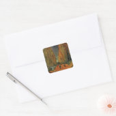 Les Alyscamps (begraafplaats) van Vincent van Gogh Vierkante Sticker (Envelop)