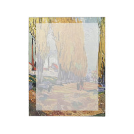 Les Alyscamps by Van Gogh. Autumn landscape Notitieblok