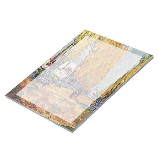 Les Alyscamps by Van Gogh. Autumn landscape Notitieblok (Schuin)