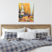 Les Alyscamps door Van Gogh. Herfstlandschap Canvas Afdruk (Insitu (Slaapkamer))