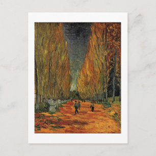Les Alyscamps door Vincent van Gogh. Herfst, herfs Briefkaart